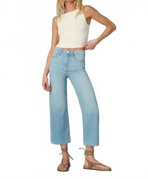 NEW JOE'S JEANS blake high rise wide leg crop jeans in delightful